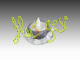 Base cristal + vela led